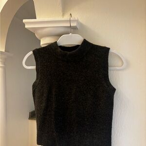 Zara Charcoal Knit Top
